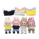 thumbnail image 4 of Ropa para muñecas de peluche, accesorios y atuendos para muñecas ídolos de Corea Kpop Exo Labubu, conjunto de camiseta y pantalones cortos de mezclilla de 10 cm, 4 of 5