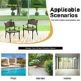 thumbnail image 3 of Ktaxon 2Pcs Outdoor Dining Chairs, Patio Chairs Cast Aluminum Weather Resistant Bistro Set of 2 for Porch, Poolside, Backyard, Balcony, 3 of 10