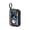 Black, variant on Mini Bluetooth Speaker Transparent Shell with RGB Lights Portable Wireless Outdoor Speaker Cyberpunk Style Speaker with Hanging Rope and Battery Display