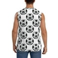 thumbnail image 4 of Balery Happy Soccer Men's Sleeveless Muscle Shirts Workout Tank Top, Moisture Wicking, Odor Protection-Medium, 4 of 8