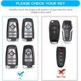 thumbnail image 2 of Key Fob Cover Compatible with Ford Explorer Fusion Escape Edge Expedition Mustang F150 F250 F350 F450 F550 Bronco Keychain Case Holder Protector,Pink, 2 of 7