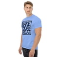 thumbnail image 4 of Unisex classic graphic tee message positivity make today great generated (Carolina Blue, L), 4 of 6