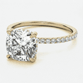 thumbnail image 4 of Auory Solitaire Engagement Rings 3CT Cushion Cut Moissanite 925 Sterling Silver Promise Ring for Women, 4 of 10