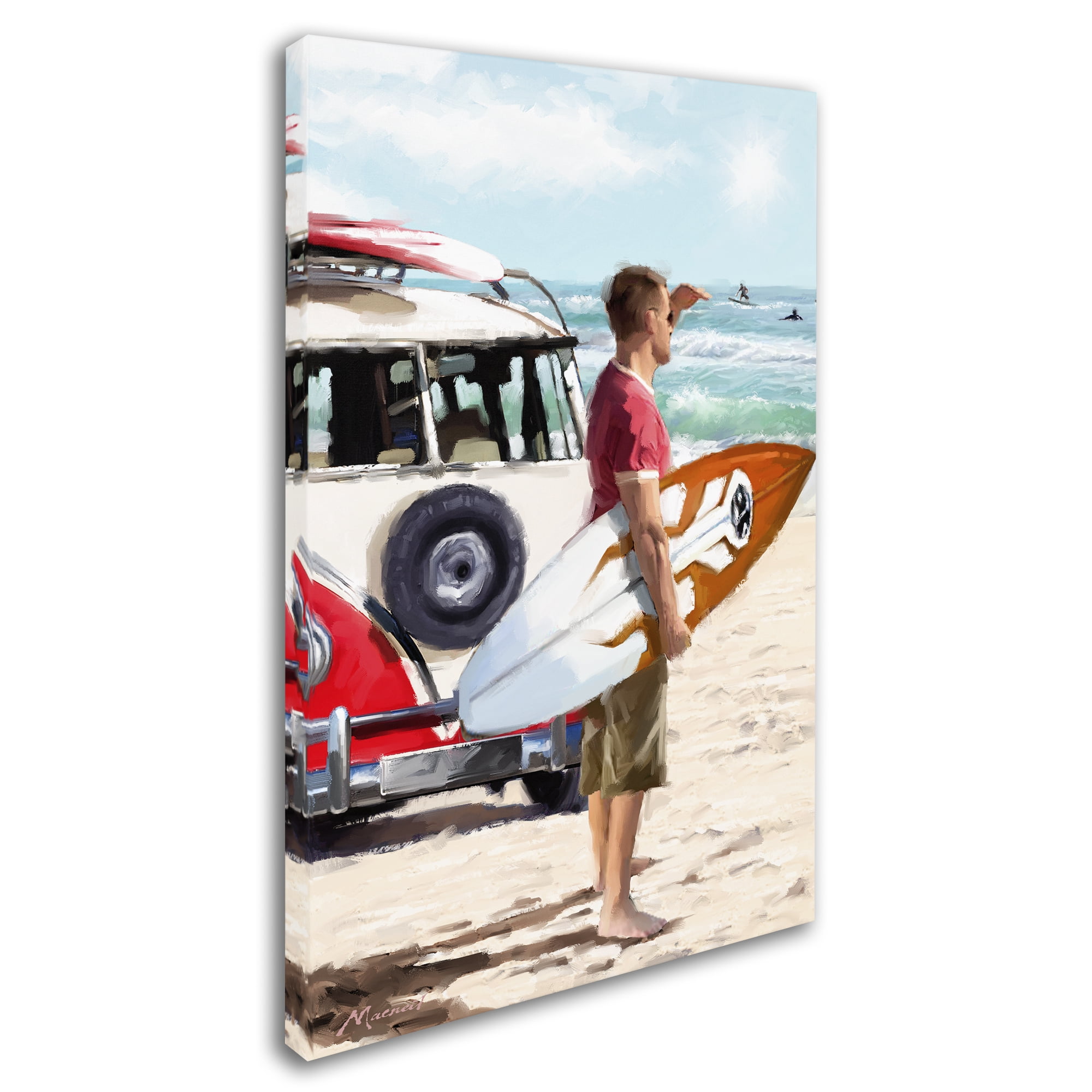 Trademark Fine Art 'Surfer I' Canvas Art by The Macneil Studio