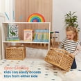 thumbnail image 4 of ECR4Kids Streamline 2-Shelf Double-Sided Storage Cabinet, 30in, Classroom Furniture, White Wash, 4 of 9