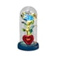 thumbnail image 2 of Flor de rosa de iluminación artificial en cúpula de vidrio Elegante Presente Batería Operada, 2 of 8