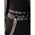 thumbnail image 6 of YooGuoGuo Black PU leather Waist Harness Belt, Emo Punk Grunge Goth Belt, Gothic Punk Accessories, 6 of 6