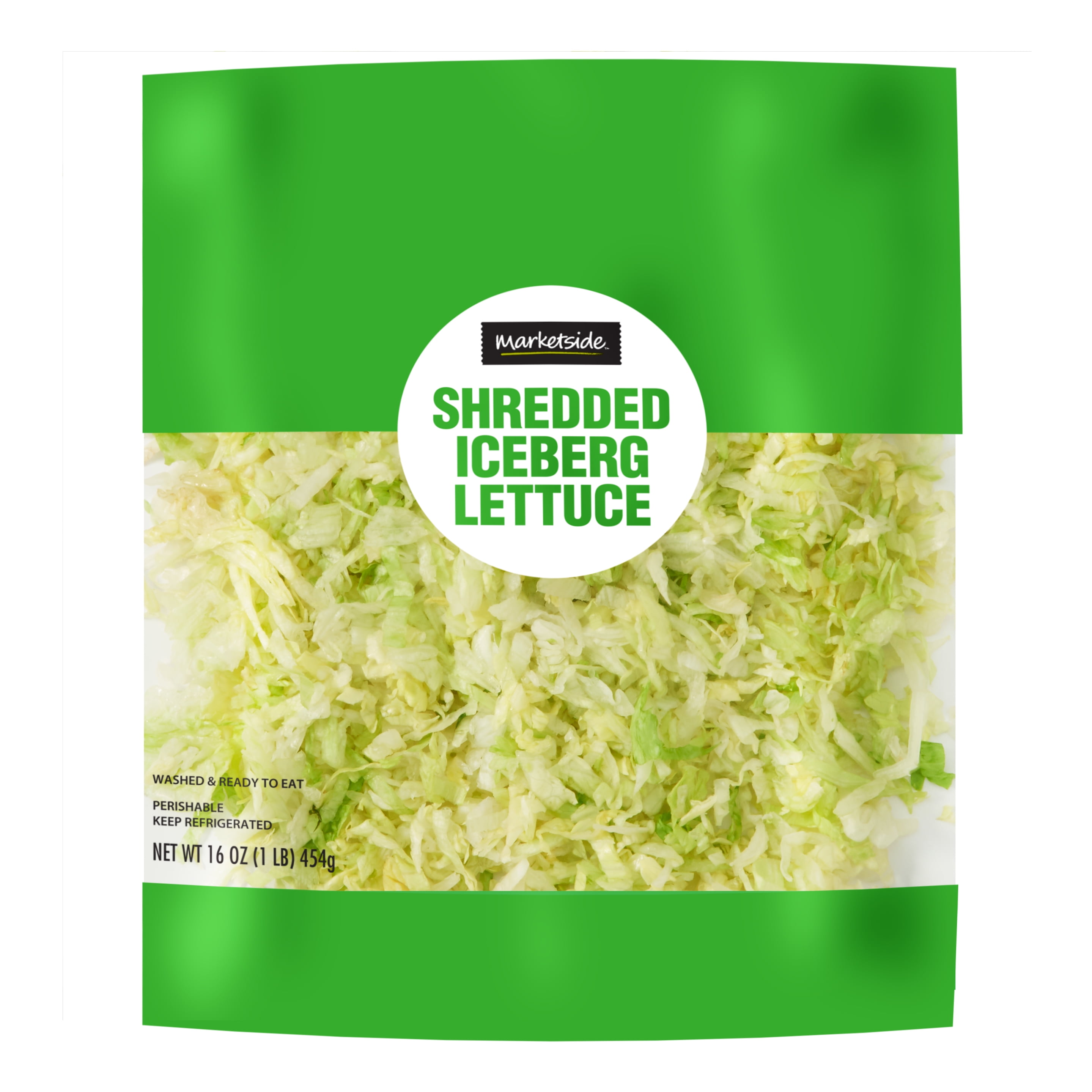 Marketside Fresh Shredded Iceberg Lettuce, 16 oz Bag, Fresh