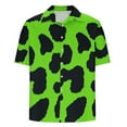 thumbnail image 4 of ZCFZJW Mens Button Down Beach Hawaiian Shirts Casual Leopard Printed Summer Short Sleeve Collared T-Shirts Trendy Regular Fit Holiday Outfit Clothes Multicolor#11 XXXL, 4 of 5