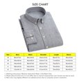 thumbnail image 4 of Blusa de manga larga para hombre Camisa informal juvenil con estampado de rayas verticales y solapa fina para ir de compras a la oficina, 4 of 5