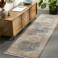 thumbnail image 2 of Surya Ephesians EPC-2356 31x108" Runner Traditional Fabric Rug in Blue/Orange, 2 of 7