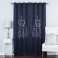 thumbnail image 4 of Best Home Fashion, Inc. Chandelier Graphic Print & Text Blackout Thermal Grommet Curtain Panels (Set of 2), 4 of 4