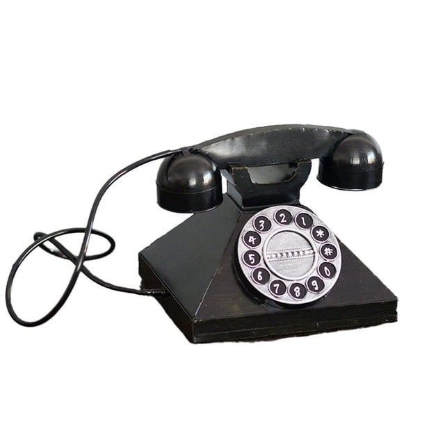 Teléfono Antiguo de Estilo Retro, Teléfono Fijo, Mano de Obra Exquisita, Adorno de Escritorio, para el Hogar, Hotel, Oficina, Etc.