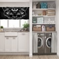 thumbnail image 5 of LALILO Kitchen Curtain Valance Black Cat Head Rod Pocket Window Curtain 52"x 18" Set of 2, 5 of 6