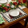 thumbnail image 5 of JeashCHAT Plaid Christmas Trees Placemats Set of 4, 12x18 Inch Winter Table Mats Non-Slip Washable Cloth Heat Resistant Place Mats for Indoor Outdoor Home Party Kitchen Dining Decor, 5 of 7