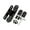Black, variant on Invisible Door Hinges Adjustable Concealed Hinges Replacement Aluminum Alloy Butt Hinge Home Door Hardware Easy to Install