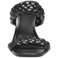 thumbnail image 5 of INC Womens Black Double Band Braided Padded Lyra Square Toe Stiletto Slip On Dress Sandals Shoes 7 M, 5 of 5