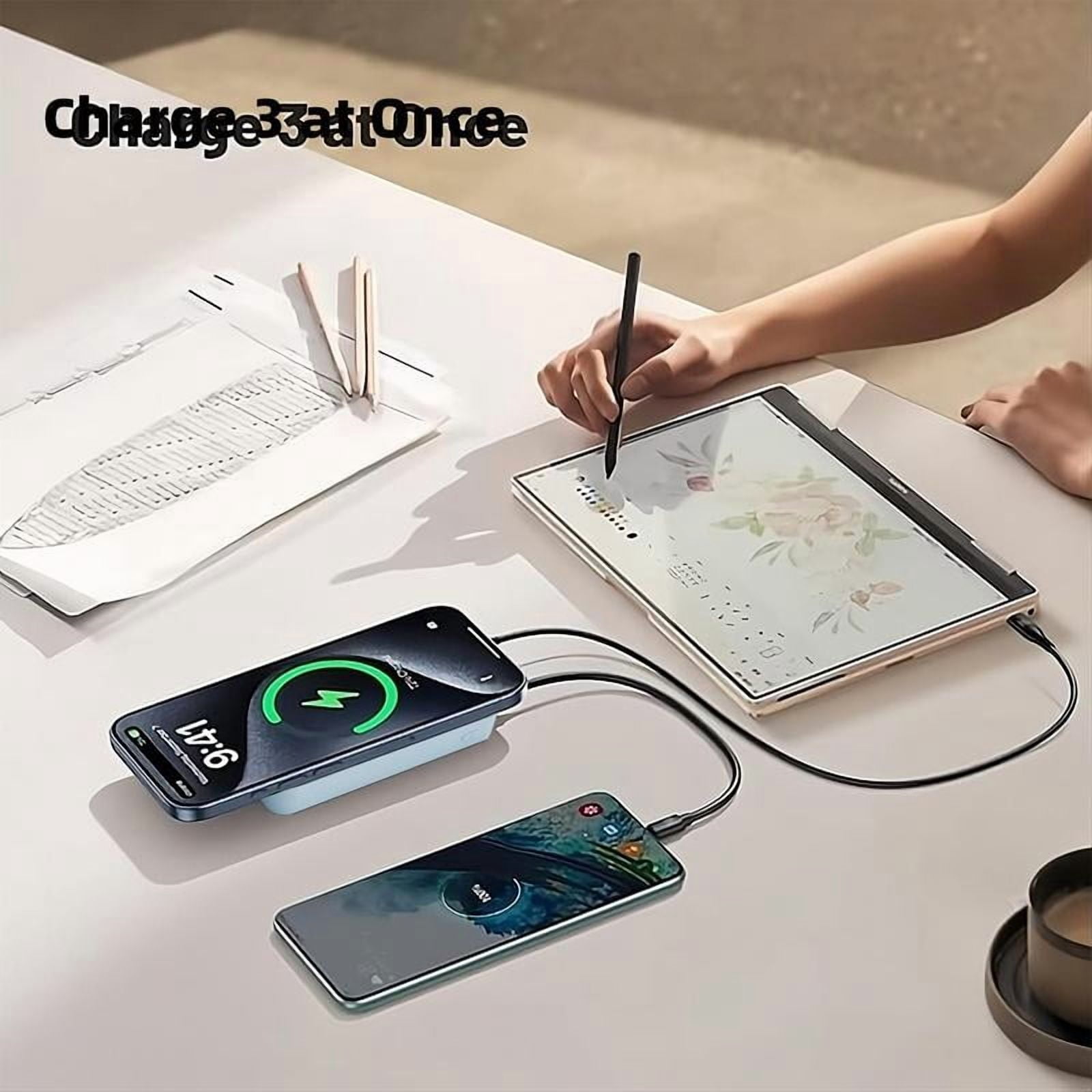 Magnetic Wireless Portable Charger with Stand – 22.5W PD Fast Charging, 10,000mAh Power Bank ‌
