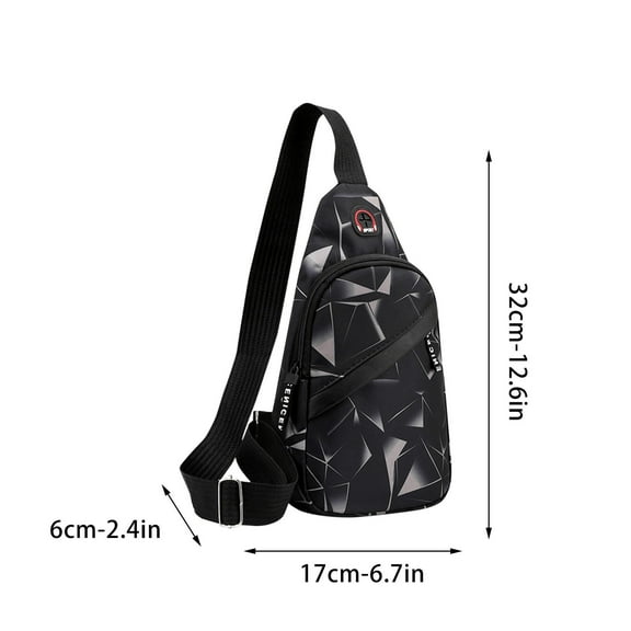 EUDIDV Sling Bag,Chest Bag Men's New Fashion Messenger Bag Lightweight Outdoor Sports Leisure Couple Shoulder Bag,Crossbody Bag,Small Backpack