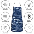 thumbnail image 6 of Pofeuu Ornamental Fish Print Aprons with Pockets, Cute Aprons for Kitchen, Cooking, Server, Barber, Chef Apron, 6 of 7