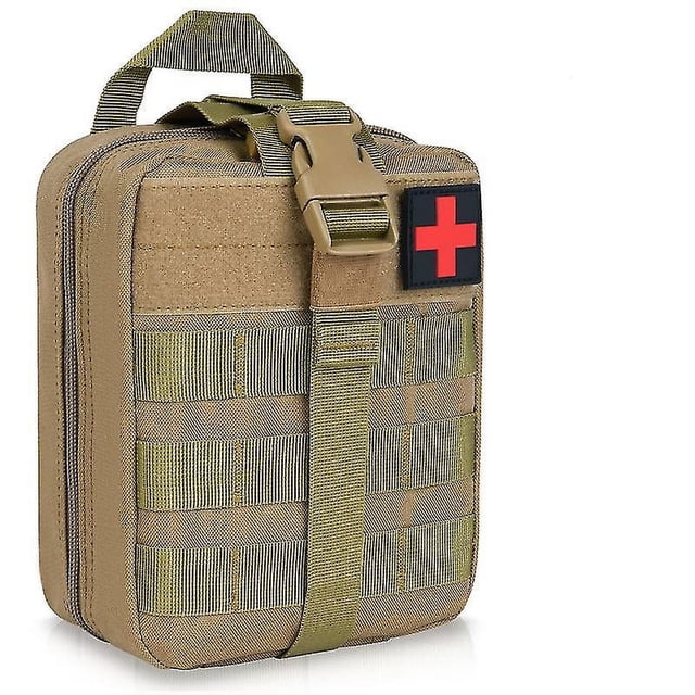 Riñoneras tácticas de primeros auxilios, riñonera militar compacta, riñonera multifuncional para camping, senderismo y ciclismo.
