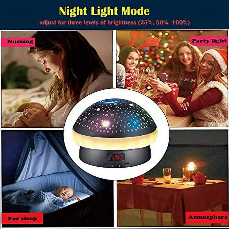 Girls Toys Age 6-8 Star Projector Night Light for Kids Glow in The Dark  Stars Room Lights Birthday Gifts for 2-9 Year Old Girls Teen Baby Toddler -  Pink 