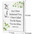 thumbnail image 2 of Isaiah 43:1 Fear Not for I Have Redeemed You Wall Art,Christian Inspirational Wall Decor,Religious Bible Verse Wall Art,Scripture Canvas Wall Decor for Home Room Office Church, 2 of 6