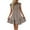 Khaki, variant on Summer Fashion Sun Dresses for Womens 2026 Plus Size Casual V-Neck Short Sleeve Solid Dress