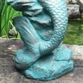 thumbnail image 5 of Homestyles 20 in. Bronze Patina Sexy Mermaid Sitting on Coastal Rock Beach Nautical Extra Large Statue, 5 of 6