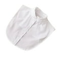 thumbnail image 2 of pitrice Women Simple Design Solid Color False Collar Girls Formal Fake Half Shirt Decorative Detachable Lapel Accessory White Stand, 2 of 8