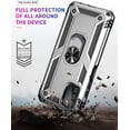 thumbnail image 4 of Galaxy A03S Case [ Grade 16ft Drop Tested] with HD Screen Protector,  Ring Holder Kickstand - Silver, 4 of 16