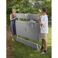 thumbnail image 3 of Afuera Living Outdoor Living Plastic 6 ft. Folding Picnic Table in Gray, 3 of 21