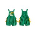 thumbnail image 2 of RUINIXCW Baby Boy First Birthday Overalls Dinosaur Embroidery Sleeveless Romper, 2 of 8