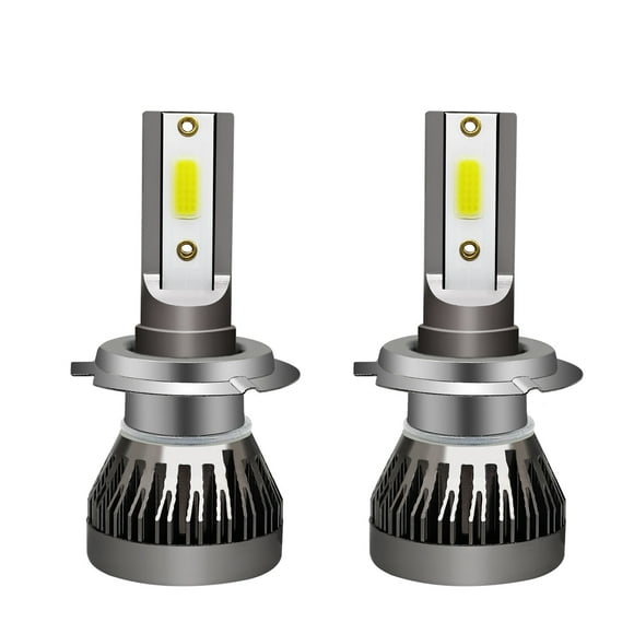 Pair H7 LED Headlight Bulbs 36W 6000LM High Beam or Low Beam 6000K White