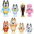 thumbnail image 1 of Colección de 8 Figuras JM Pack de Muñecos Bluey Para Niños de Preescolar, 1 of 7