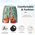 thumbnail image 3 of Balery Floating Colorful Cereal Mens Swim Trunks Swim Shorts for Men Quick Dry Inseam Beach Shorts with Compression Liner Pocket-3X-Large, 3 of 9
