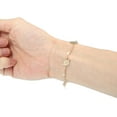 thumbnail image 6 of Vocoste Dainty Layered Bracelets for Women Flat Snake Chain Bracelet Star Moon Pendant Gifts Gold Tone 1Set, 6 of 6