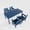 1*Table & 4 Chairs(BR), variant on Innocvaze Polywood Patio Chairs, HIPS Outdoor Dining Chairs, Weather Resistant (Navy Blue, 2 Piece)