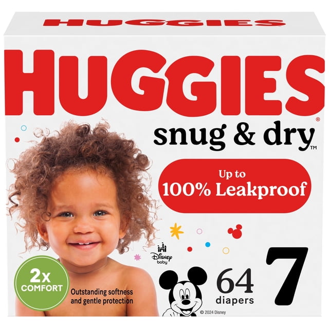 Pañales HUGGIES Snug & Dry Talla 7 Paquete de 80 Unidades (más de 18.5 kg)