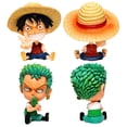 thumbnail image 2 of Figura de acción de Anime de One Piece, accesorios de coche, Luffy Zoro, PVC, Robin Nami, Chopper, Ace Brook, Usopp, estatuilla, adornos para coche, juguetes para muñecas, 2 of 4