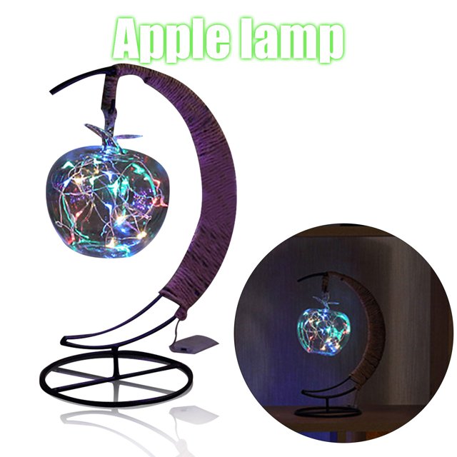 XWSHYW Herramientas para El Hogar Lámpara de Hierro Forjado Única, Copa de Vino, Botella de Vino, Regalo, Luces Decorativas