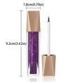 thumbnail image 3 of Eye Shadow Liquid Pearlescent Bright Eyeliner Color Cute Durable Waterproof Eyeliner Sequin Color Eye Shadow Eyeliner Liquid 5ml,Grey, 3 of 8