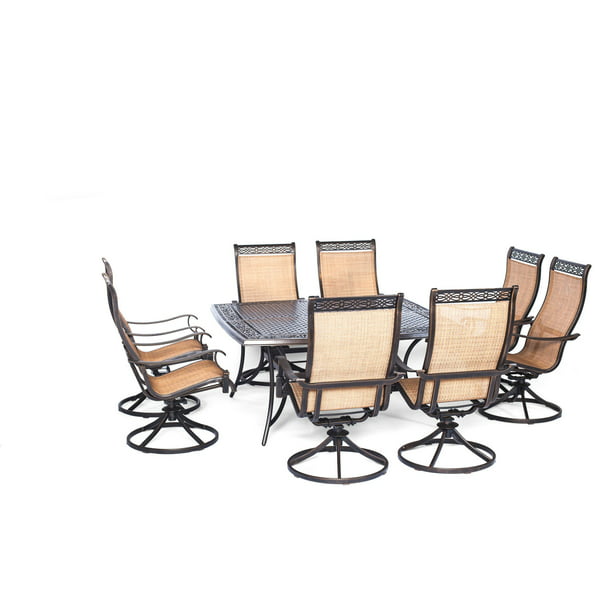 Berkshire 9 Piece Outdoor Dining Set, Factory Direct Patio Tables
