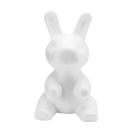 

NUOLUX 1Pc Flower Arranging Gift Lather Rabbit Shape Mold White DIY Craft Mould
