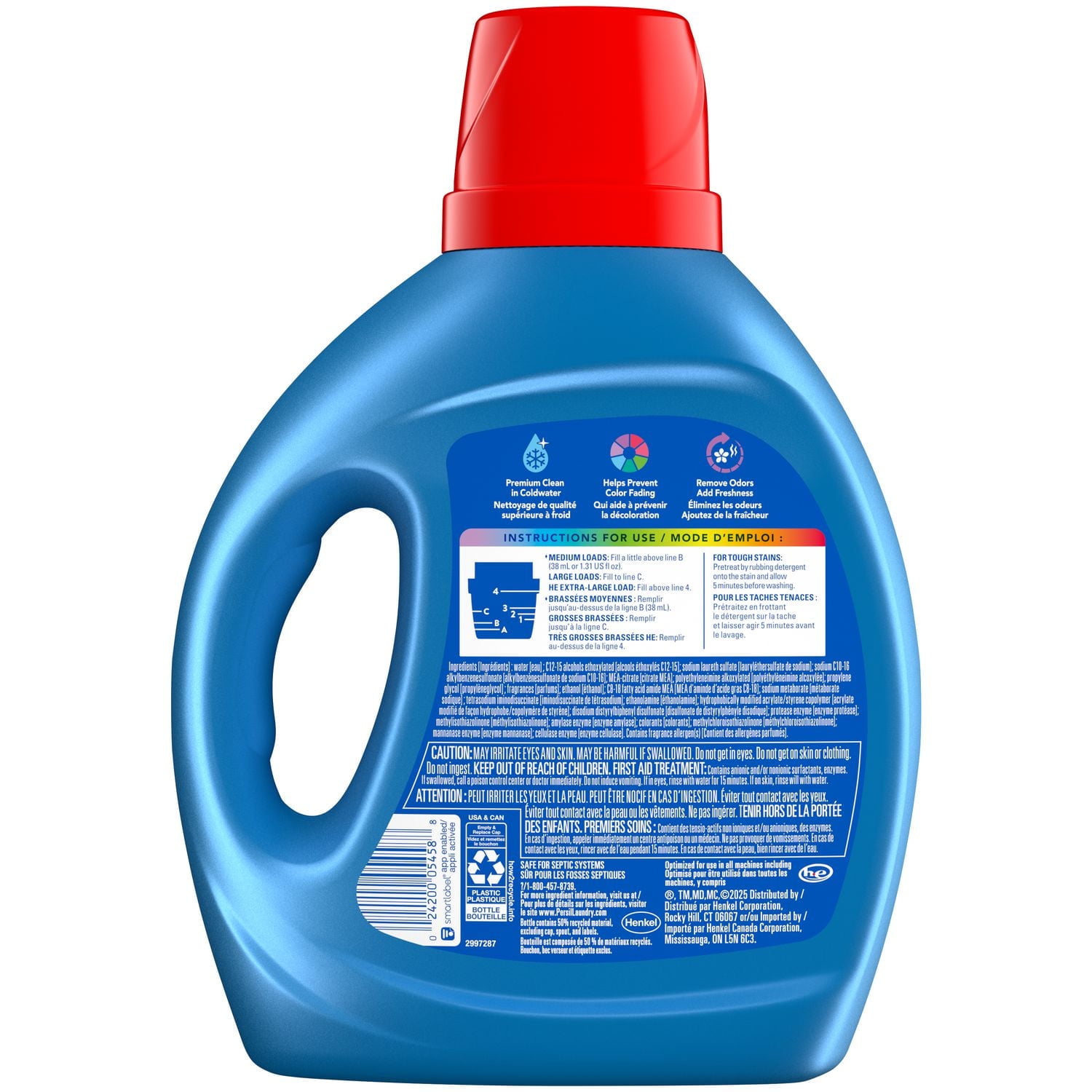 Persil Everyday Clean Intense Fresh, Liquid Laundry Detergent, 1.86L, 48 Loads, 1.86 Litres, 48 Loads