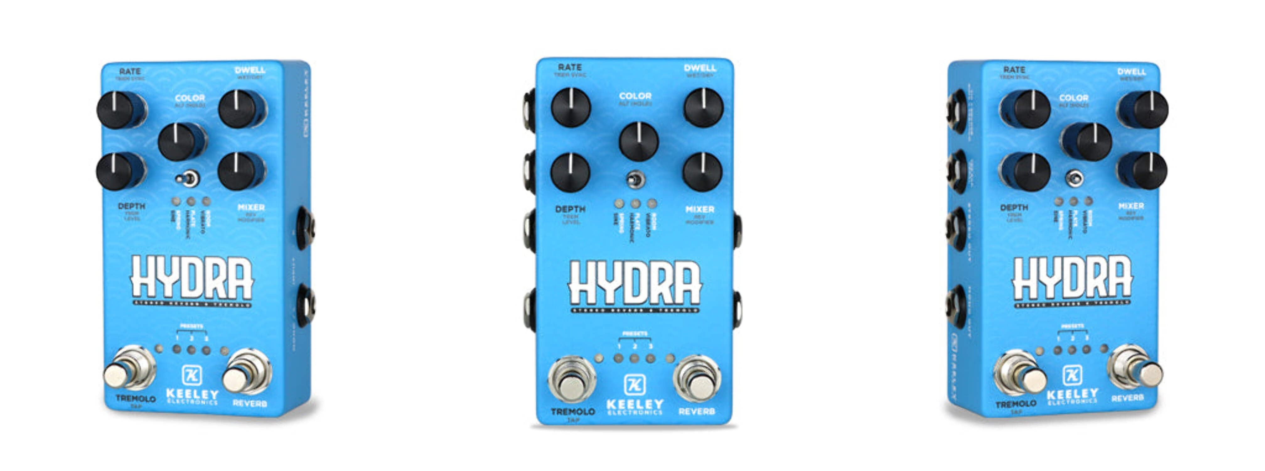 Keeley Electronics HYDRA Stereo Reverb Tremolo Guitar Effect Pedal