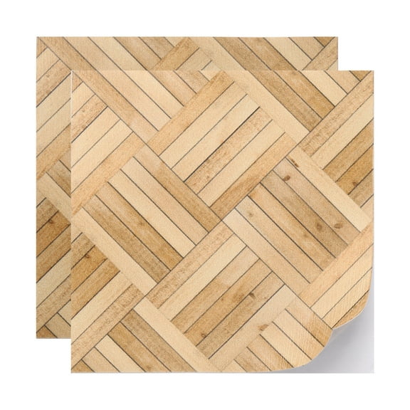 Uxcell Dollhouse Flooring, 3.94" Square, PU Self Adhesive Miniature Dollhouse Bamboo Flooring Peel and Stick - (Applications: for Dollhouse Decoration), 2-Pieces