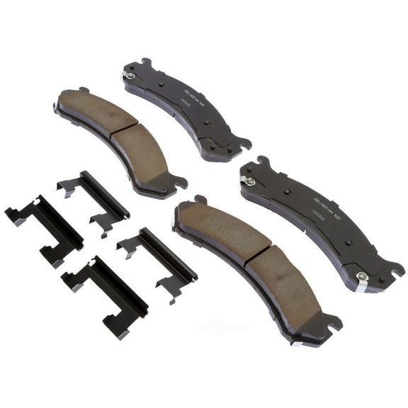 ACDelco Gold Performance Ceramic Brake Pad Set, w/ Hardware Fits select: 1999-2010 CHEVROLET SILVERADO, 2001-2010 GMC SIERRA