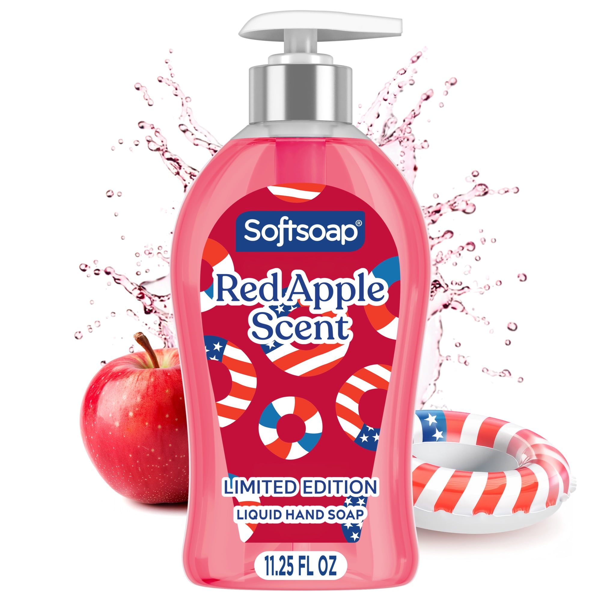Softsoap Limited Edition Liquid Hand Soap, Red Apple Scent, 11.25 fl oz Pump Bottle