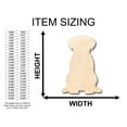 thumbnail image 2 of Unfinished Wood Puppy Dog Shape - Craft - up to 46" DIY 30" / 1", 2 of 3